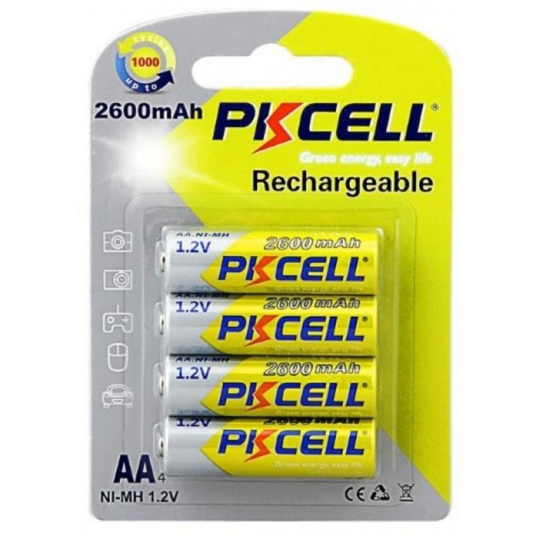 Акумулятор PkCell AA R6 NiMH 2600mAh * 4 (PC/AA2600-4B) - фото 1