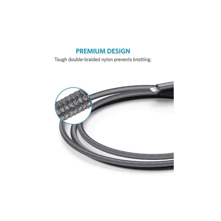 Дата кабель USB 2.0 AM to Lightning 1.8m black Anker (A8013H11/A8013H12) - фото 5