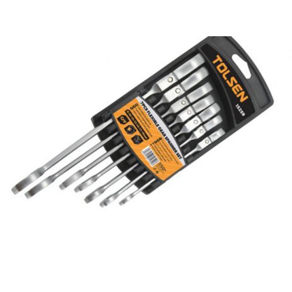 Ключ Tolsen гнучких храпових ключів 7 шт 8-19 мм (15259) - фото 1