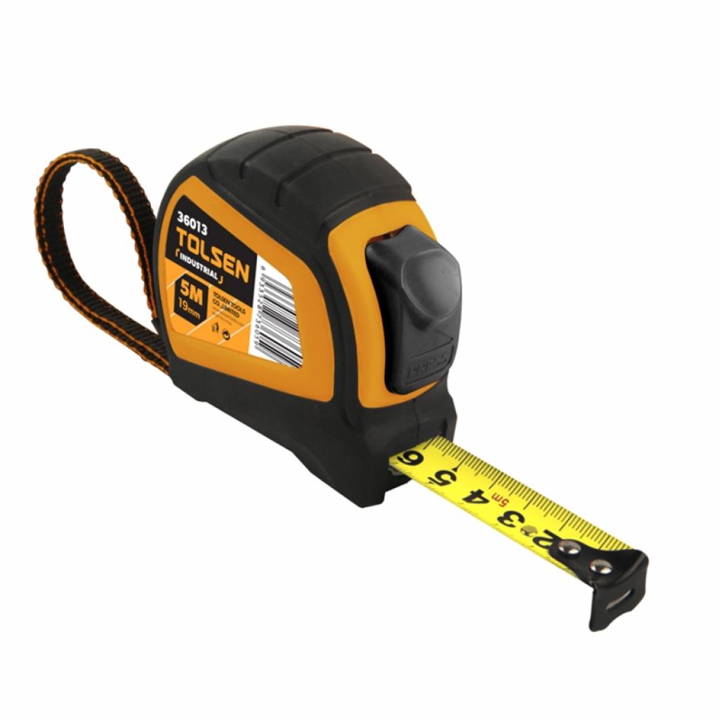 Рулетка Tolsen 5 м х 25 мм автостоп ЕРГО (36014) - фото 1 Рулетка Tolsen 5 м х 25 мм автостоп ЕРГО (36014) - фото 1