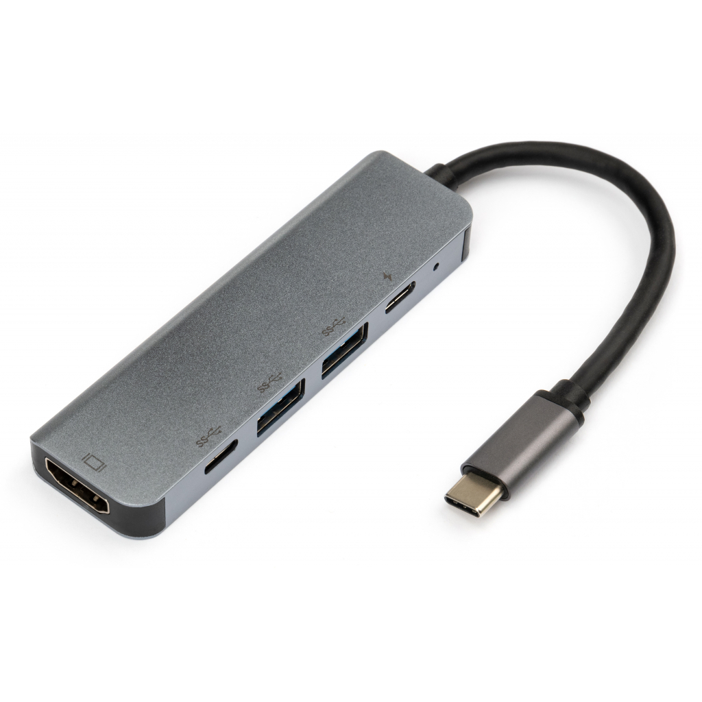 Концентратор Vinga Type-C to 4K HDMI+2*USB3.0+PD+USB-C 3.1 Gen1 aluminum (VCPHTC5AL) Концентратор Vinga Type-C to 4K HDMI+2*USB3.0+PD+USB-C 3.1 Gen1 aluminum (VCPHTC5AL)