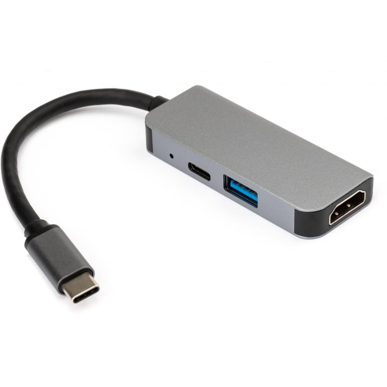 Концентратор Vinga Type-C to 4K HDMI+USB3.0+PD aluminium (VCPHTC3AL) - фото 2