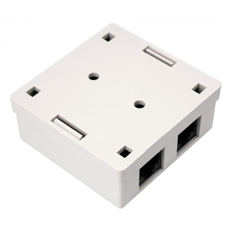 Комп'ютерна розетка RJ45x2 UTP cat.5e 8P8C Vinga (VCPRJ45O2) - фото 3