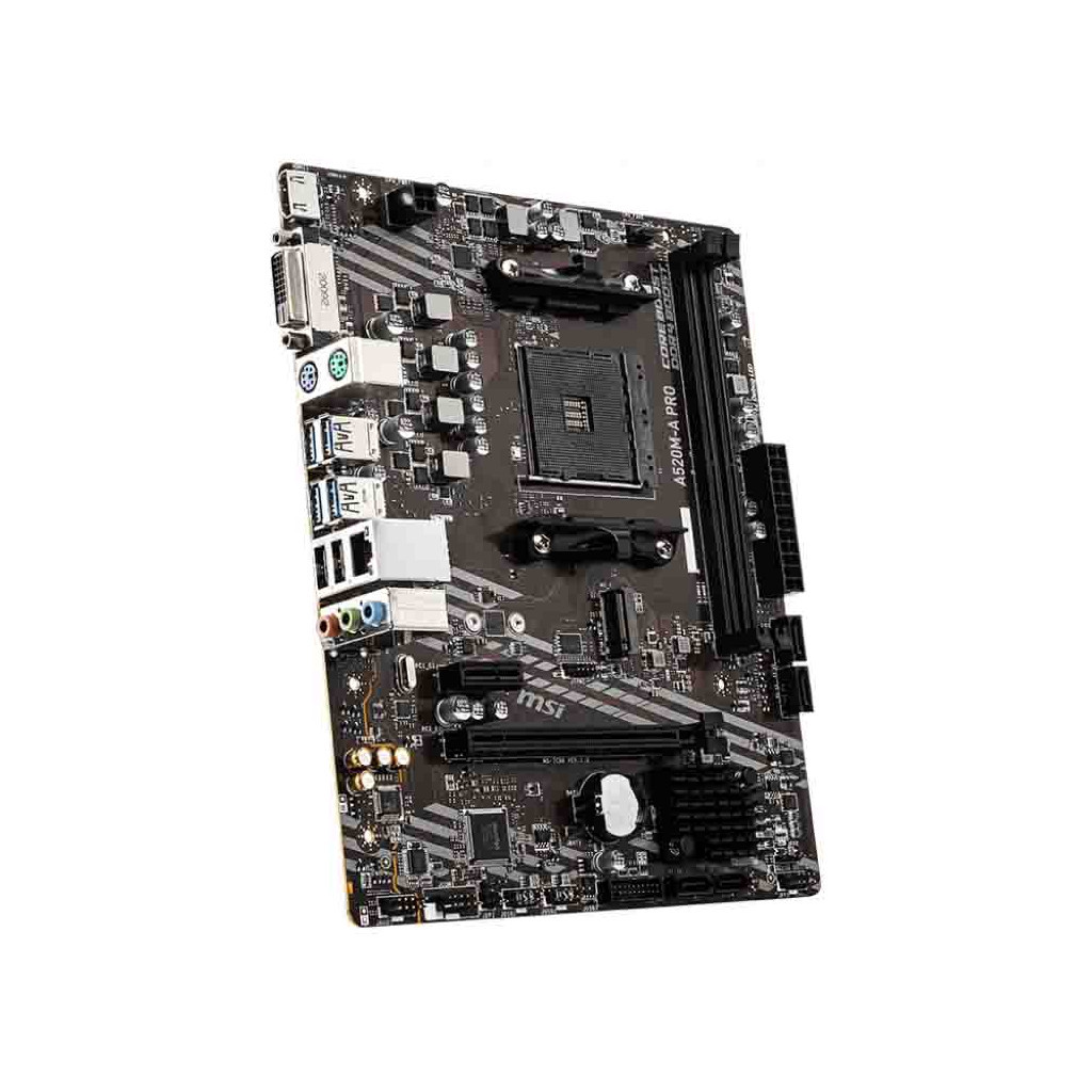 Материнська плата MSI A520M-A PRO - фото 4 Материнська плата MSI A520M-A PRO - фото 4