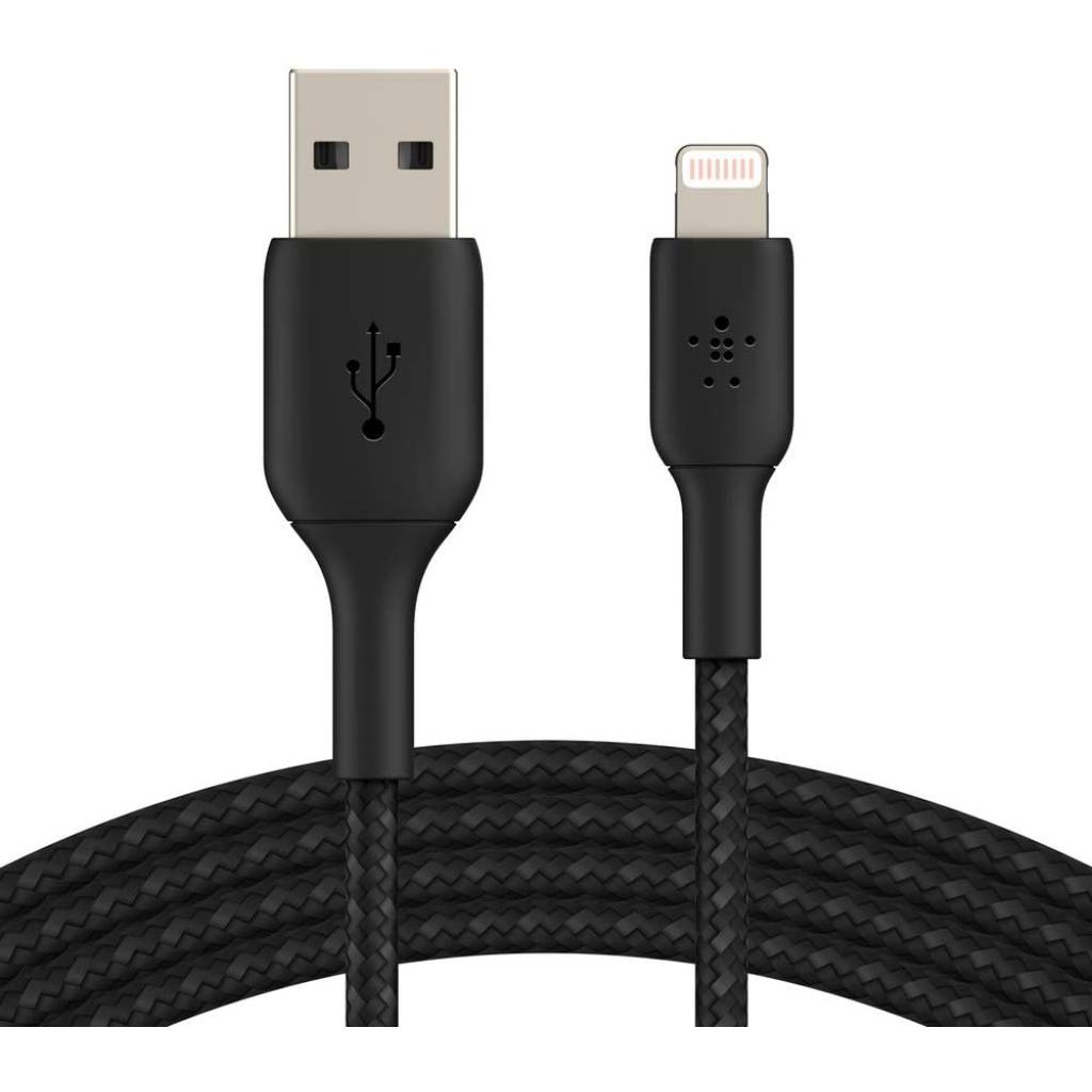Дата кабель USB 2.0 AM to Lightning 1.0m black Belkin (CAA002BT1MBK) - фото 1 Дата кабель USB 2.0 AM to Lightning 1.0m black Belkin (CAA002BT1MBK) - фото 1
