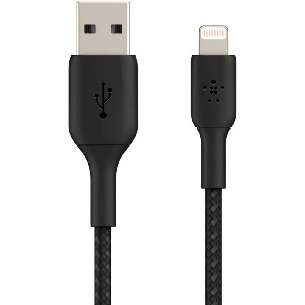 Дата кабель USB 2.0 AM to Lightning 1.0m black Belkin (CAA002BT1MBK) - фото 2 Дата кабель USB 2.0 AM to Lightning 1.0m black Belkin (CAA002BT1MBK) - фото 2