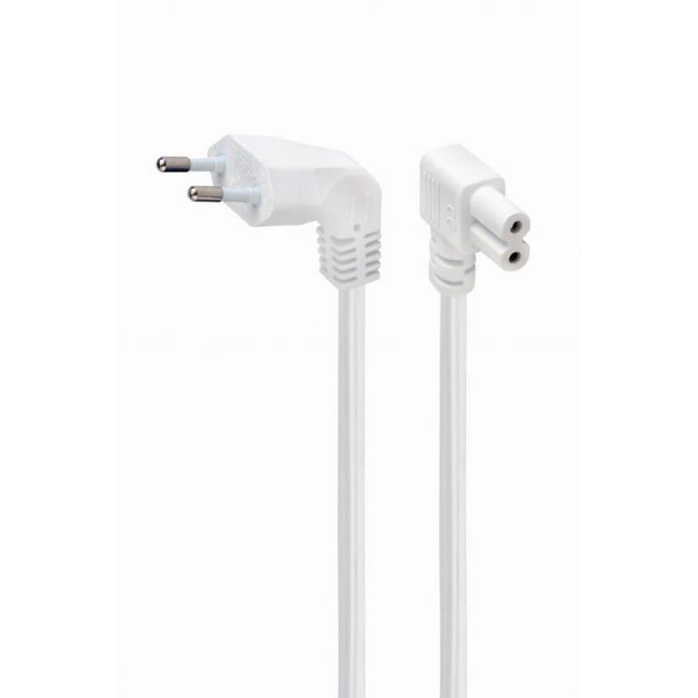 Кабель живлення C7 2.5m corner white Cablexpert (PC-184L-VDE-2.5M-W)