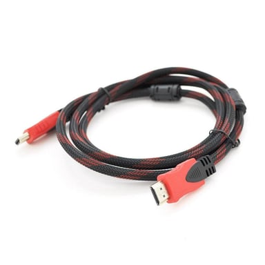 Кабель мультимедійний HDMI M to HDMI M 1.8m V1.4 black/red Merlion (YT-HDMI(M)/(M)NY/RD-1.8m) - фото 1