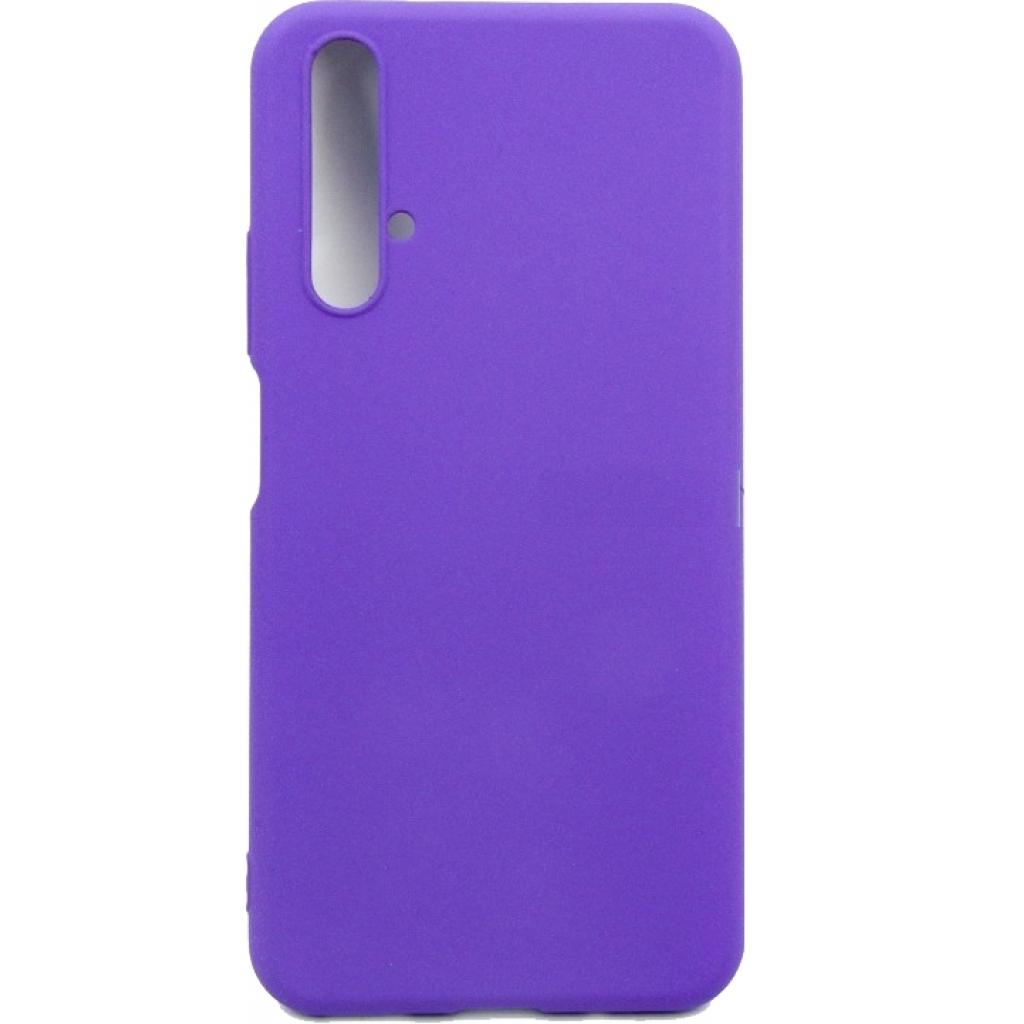 Чохол до мобільного телефона Dengos Carbon Huawei Nova 5T, violet (DG-TPU-CRBN-30) (DG-TPU-CRBN-30) - фото 1
