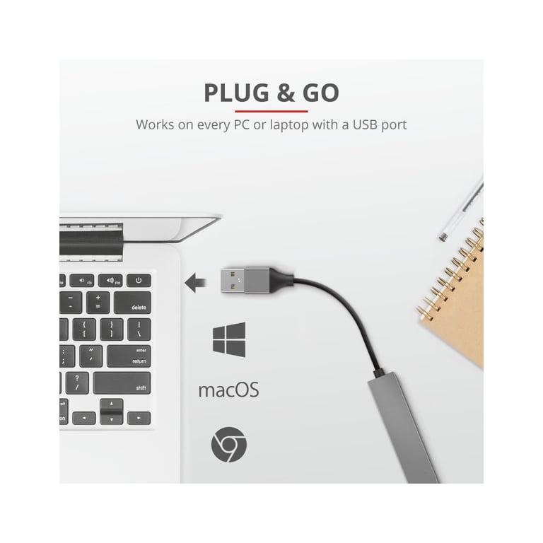 Концентратор Trust Halyx Aluminium 4-Port Mini USB Hub (23786_TRUST) - фото 7