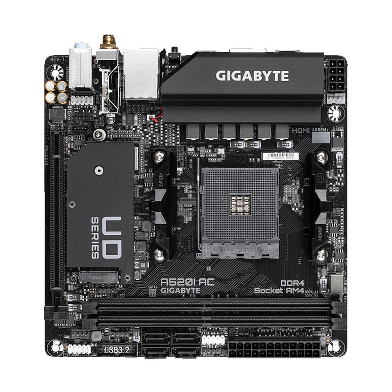 Материнська плата GIGABYTE A520I AC - фото 1