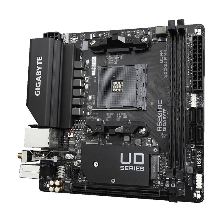 Материнська плата GIGABYTE A520I AC - фото 4