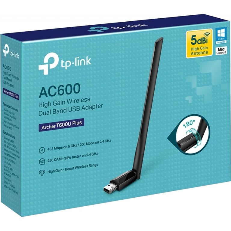 Мережева карта Wi-Fi TP-Link ARCHER-T600U-PLUS - фото 4