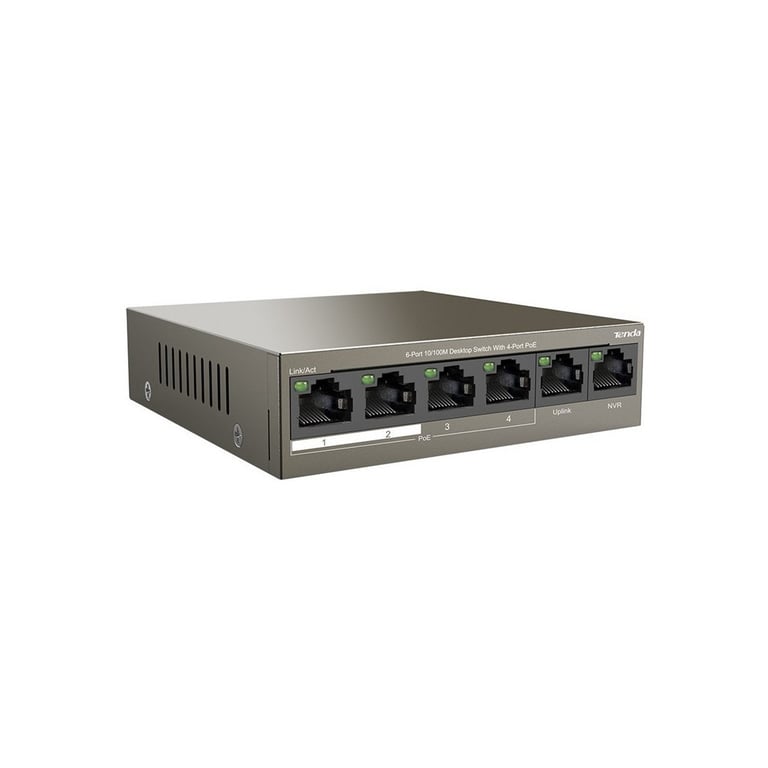 Комутатор мережевий Tenda TEF1106P-4-63W - фото 1