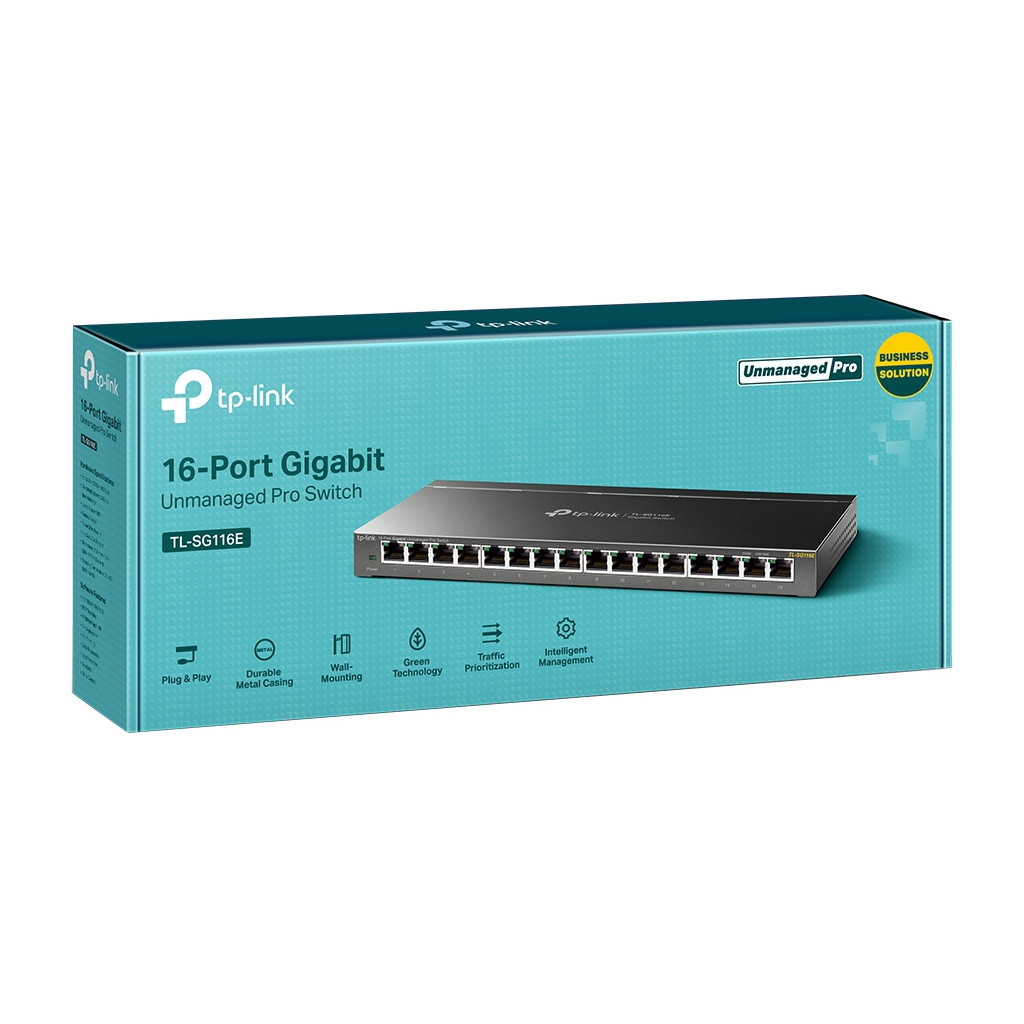 Комутатор мережевий TP-Link TL-SG116E - фото 3 Комутатор мережевий TP-Link TL-SG116E - фото 3