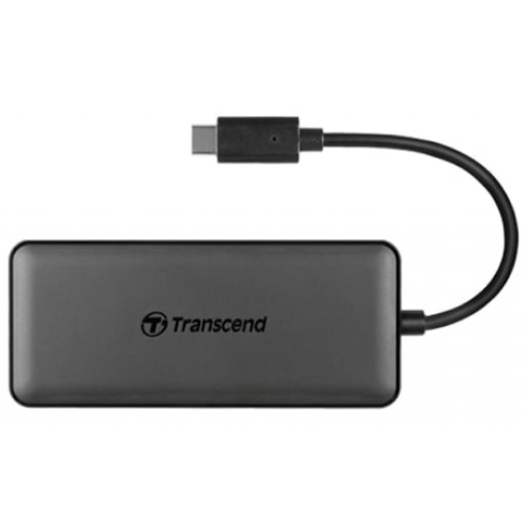Концентратор Transcend Type-C HUB 6 ports microSD/SD Black (TS-HUB5C) - фото 1