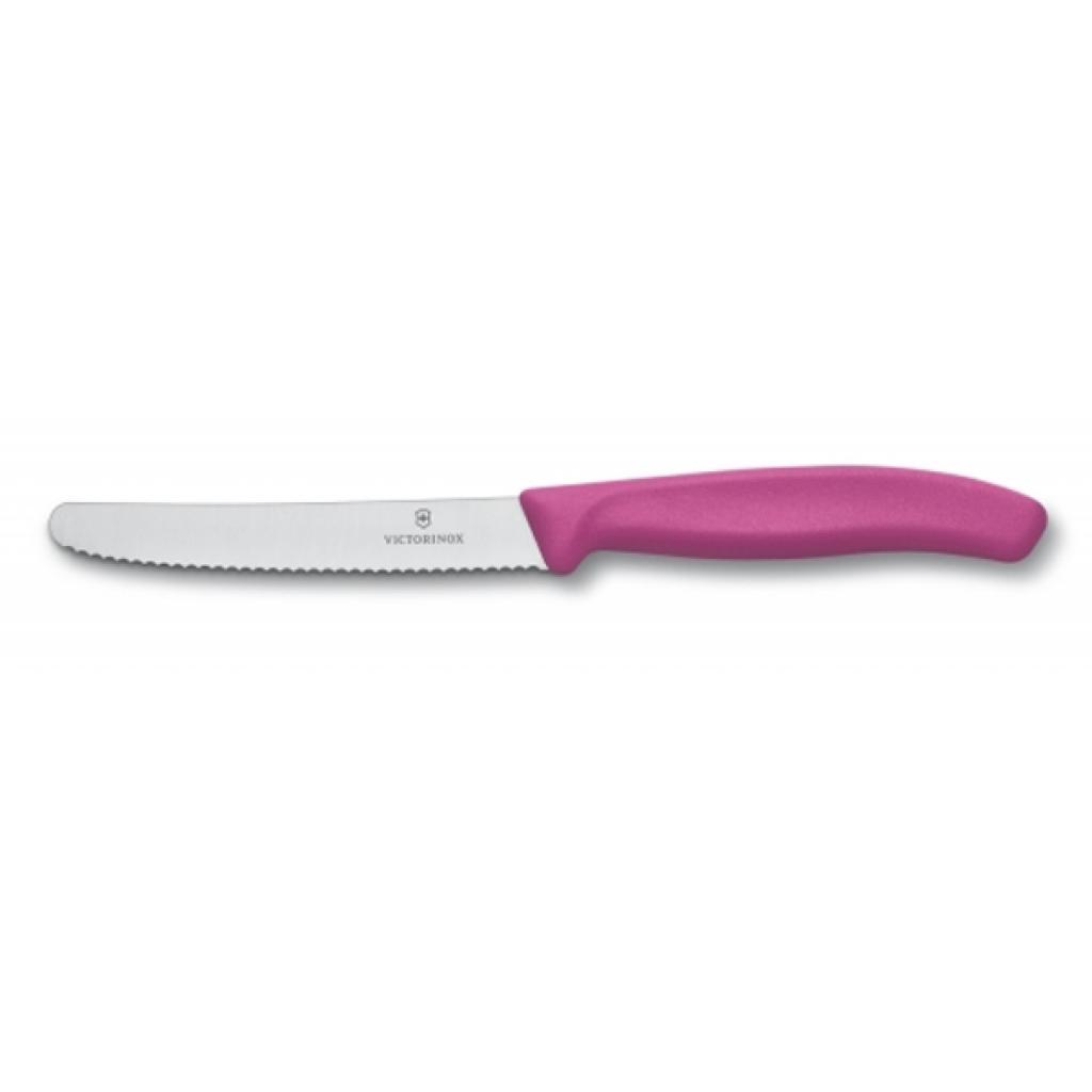 Кухонний ніж Victorinox SwissClassic для овощей 11 см, волнистое лезвие, Pink (6.7836.L115) Кухонний ніж Victorinox SwissClassic для овощей 11 см, волнистое лезвие, Pink (6.7836.L115)