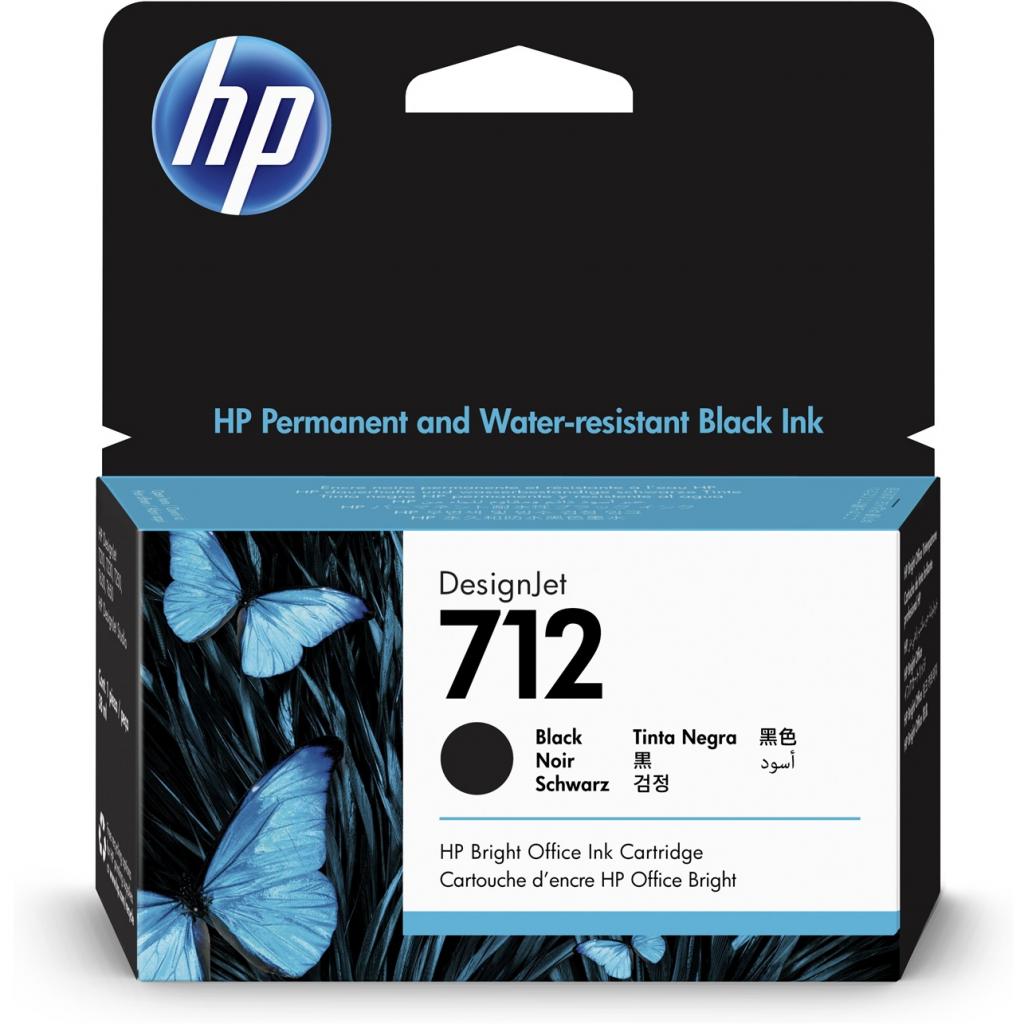 Картридж HP DJ No.712 DesignJet Т230/Т630 Black 38ml (3ED70A) - фото 1