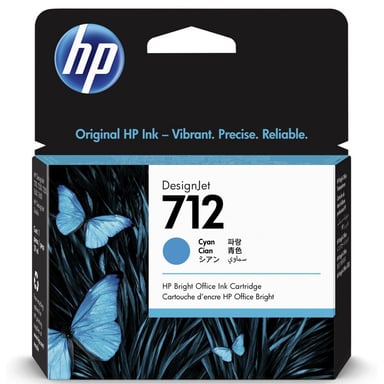 Картридж HP DJ No.712 DesignJet Т230/Т630 Cyan 29ml (3ED67A) - фото 1