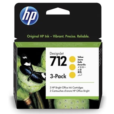 Картридж HP DJ No.712 DesignJet Т230/Т630 3-Pack 29-ml Yellow (3ED79A) - фото 1