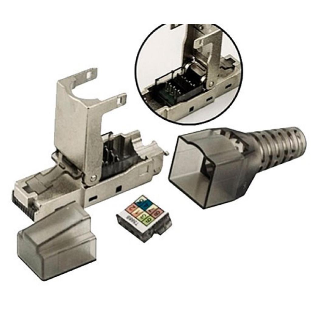 Конектор RJ45 cat.6A STP 8P8C, безінструментальний Kingda (KD-KJ6A-17S) - фото 4 Конектор RJ45 cat.6A STP 8P8C, безінструментальний Kingda (KD-KJ6A-17S) - фото 4