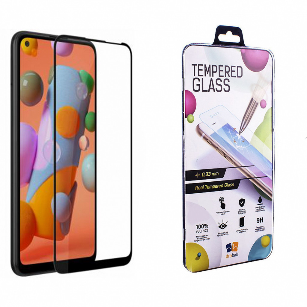 Скло захисне Drobak Samsung A11 (Black) (121276) (121276) - фото 1 Скло захисне Drobak Samsung A11 (Black) (121276) (121276) - фото 1