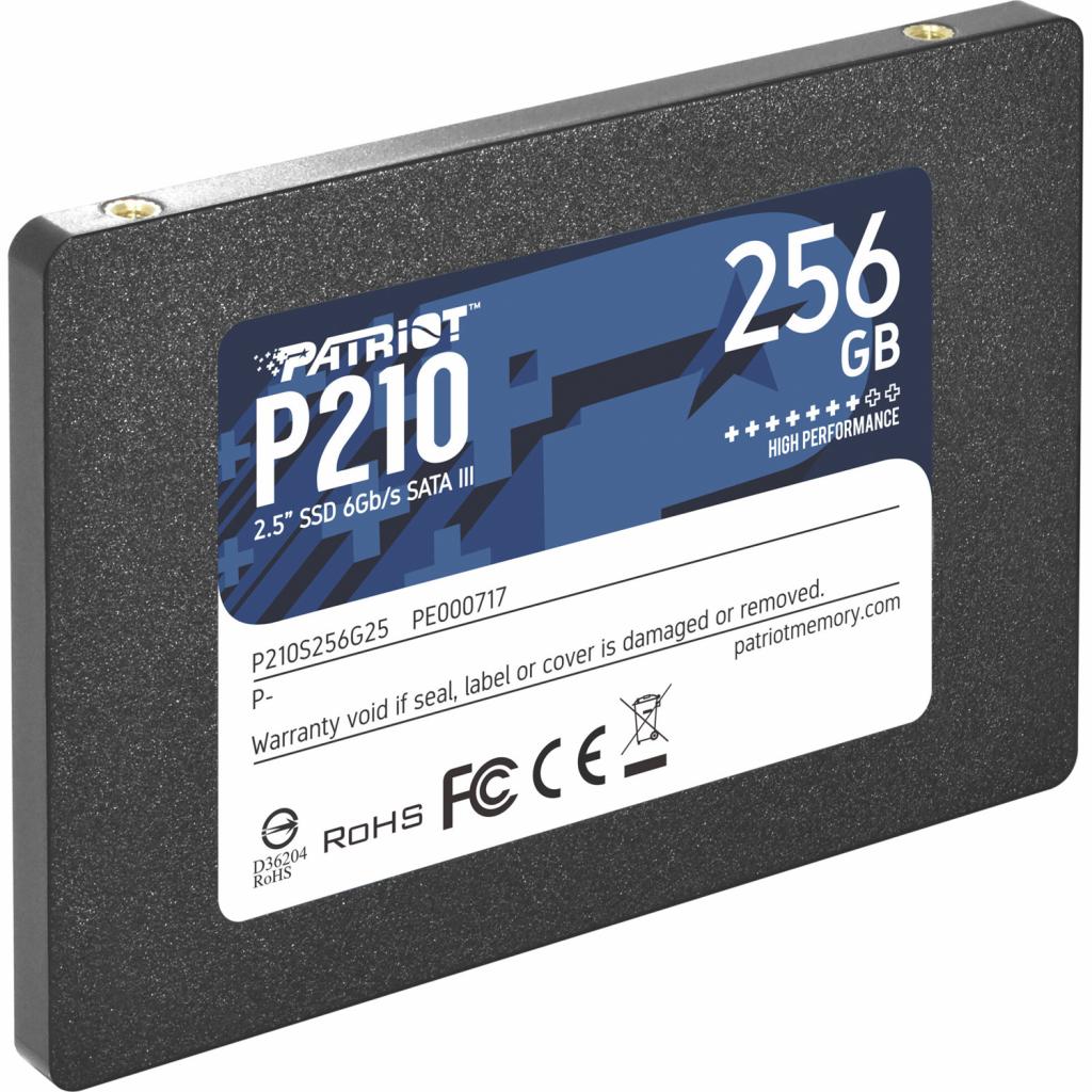 Накопичувач SSD 2.5" 256GB Patriot (P210S256G25) - фото 2 Накопичувач SSD 2.5" 256GB Patriot (P210S256G25) - фото 2
