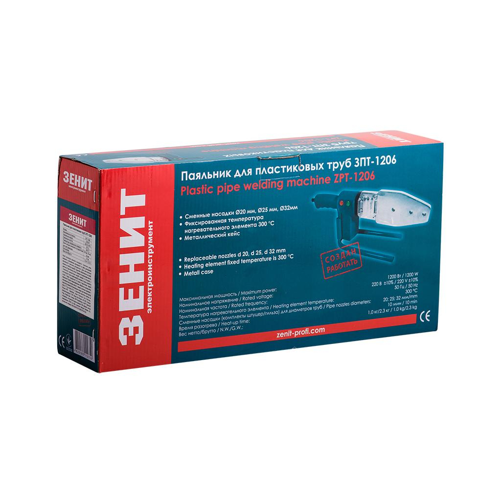 Паяльник для пластикових труб Зеніт для труб ЗПТ-1206 (845282) - фото 8 Паяльник для пластикових труб Зеніт для труб ЗПТ-1206 (845282) - фото 8