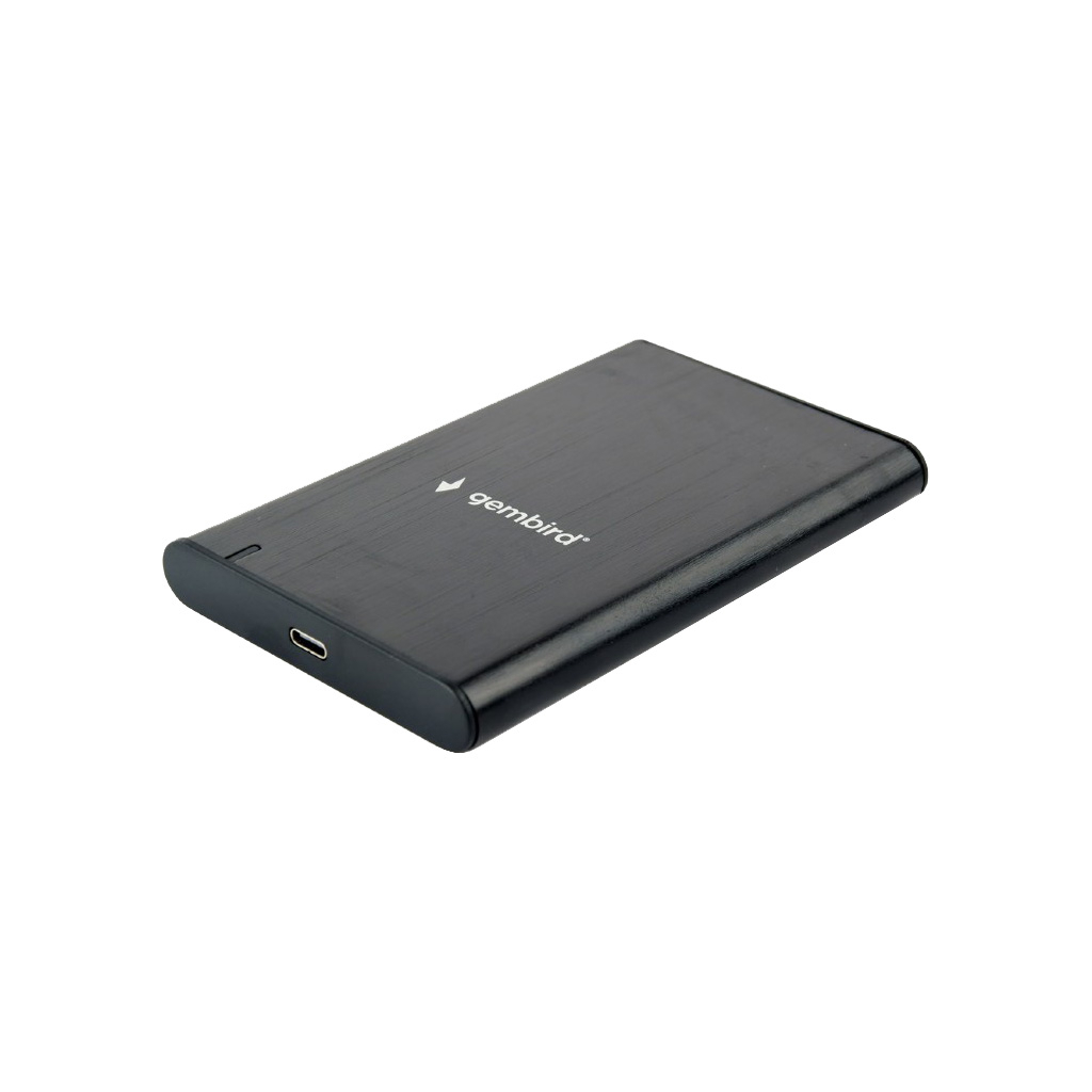 Кишеня зовнішня Gembird 2.5" USB3.1 alum black (EE2-U3S-6) - фото 1