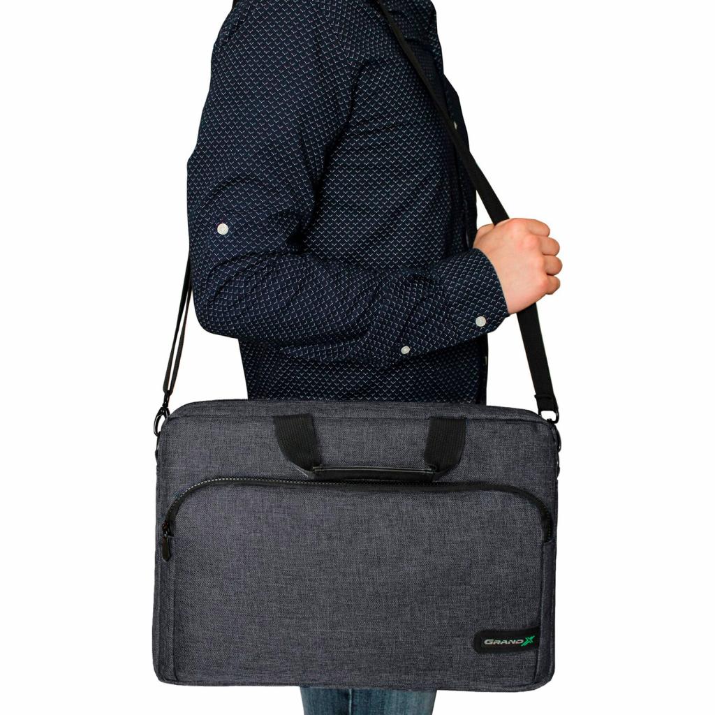 Сумка для ноутбука Grand-X 15.6'' SB-139 Dark Grey (SB-139D) - фото 5 Сумка для ноутбука Grand-X 15.6'' SB-139 Dark Grey (SB-139D) - фото 5