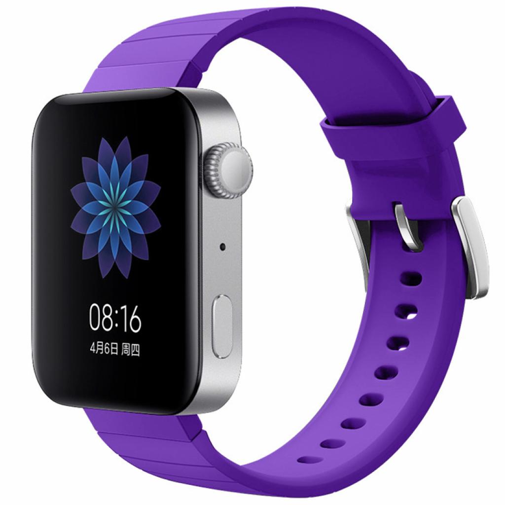 Ремінець до смарт-годинника BeCover Silicone для Xiaomi Mi Watch Purple (704519) - фото 1