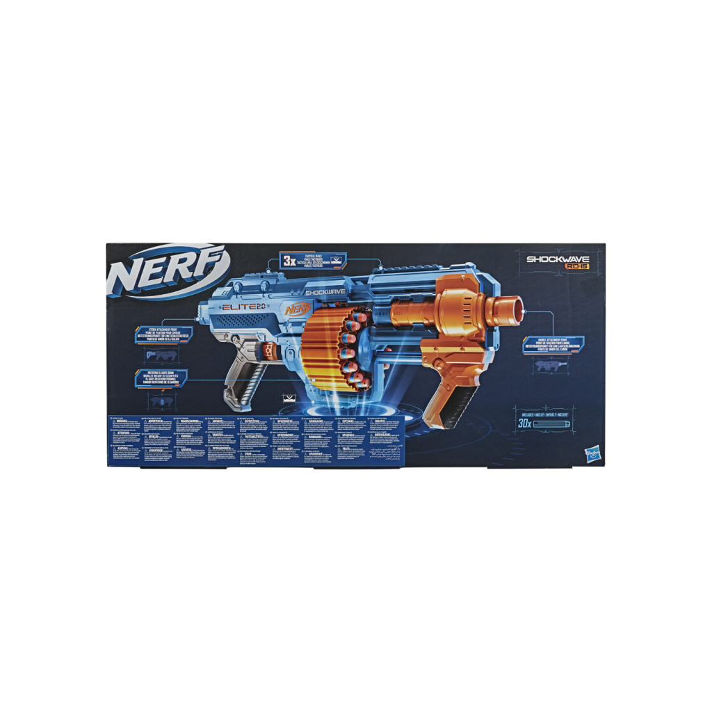 Іграшкова зброя Hasbro Nerf Elite 2.0 Шоквейв (E9527) - фото 4 Іграшкова зброя Hasbro Nerf Elite 2.0 Шоквейв (E9527) - фото 4