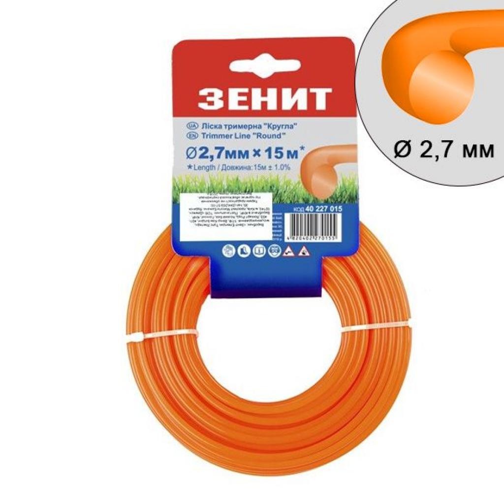 Жилка косильна Зеніт плетена "Кругла" 2,7 мм х 15 м (40227015) - фото 1
