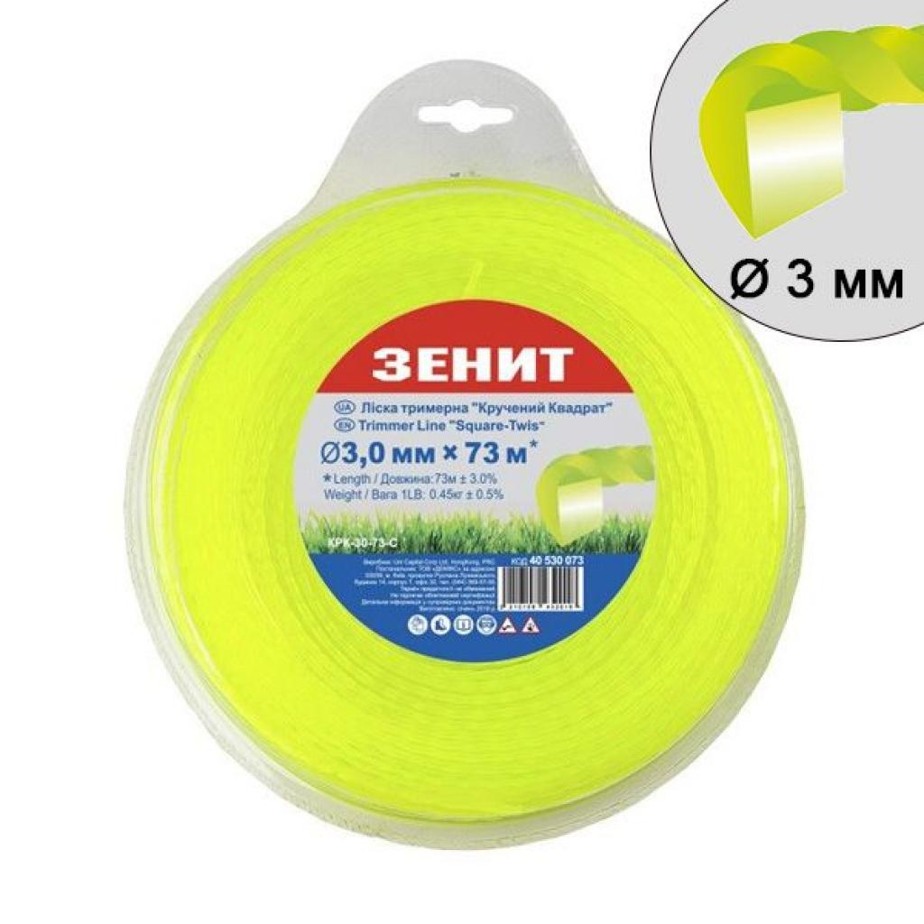 Жилка косильна Зеніт плетена "Кручений квадрат" 3,0 мм х 73 м (КРК-30-73-С) (40530073) - фото 1 Жилка косильна Зеніт плетена "Кручений квадрат" 3,0 мм х 73 м (КРК-30-73-С) (40530073) - фото 1