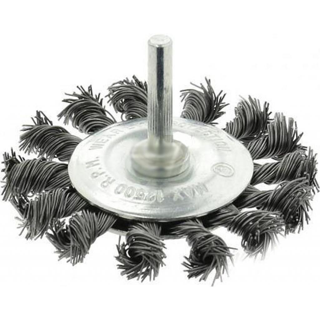 Щітка для електроінструменту Зеніт дискова плетена сталь 75 мм, 0,5 мм (36103075) - фото 1