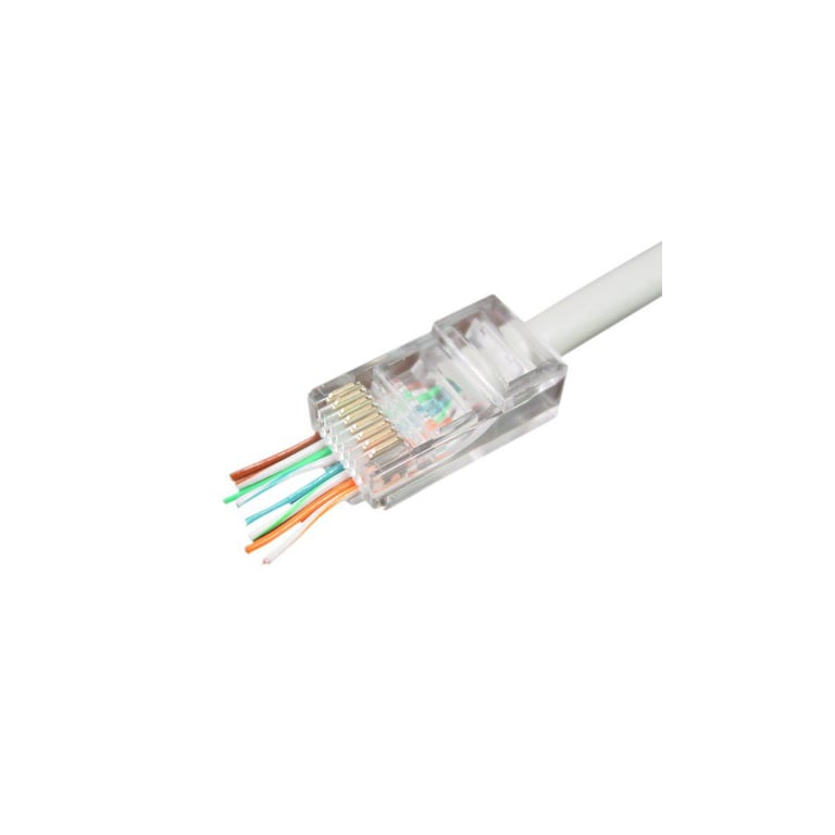 Конектор Cablexpert RJ45 cat.5e FTP 8P8C (наскрізні отв., позолоч. конт.) 100 шт (LC-PTU-01/100) - фото 2