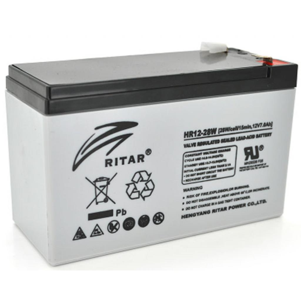 Батарея до ДБЖ Ritar HR1228W, 12V-7.0Ah (HR1228W) - фото 1