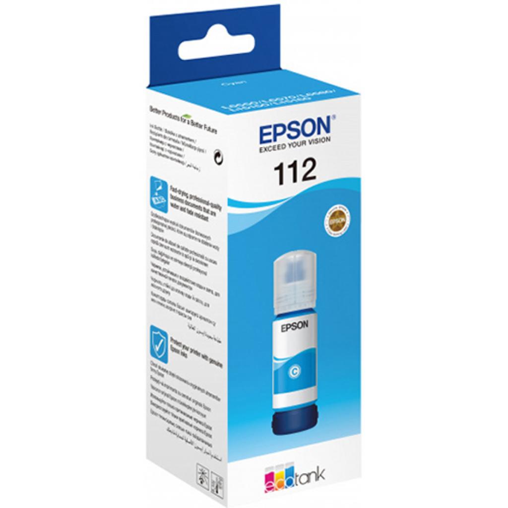 Контейнер з чорнилом Epson 112 EcoTank Pigment Cyan ink (C13T06C24A) - фото 1 Контейнер з чорнилом Epson 112 EcoTank Pigment Cyan ink (C13T06C24A) - фото 1