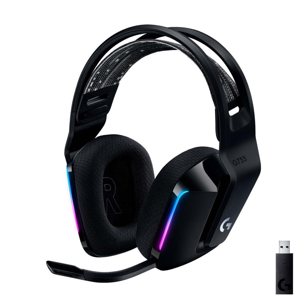 Навушники Logitech G733 Lightspeed Wireless RGB Gaming Headset Black (981-000864) - фото 1