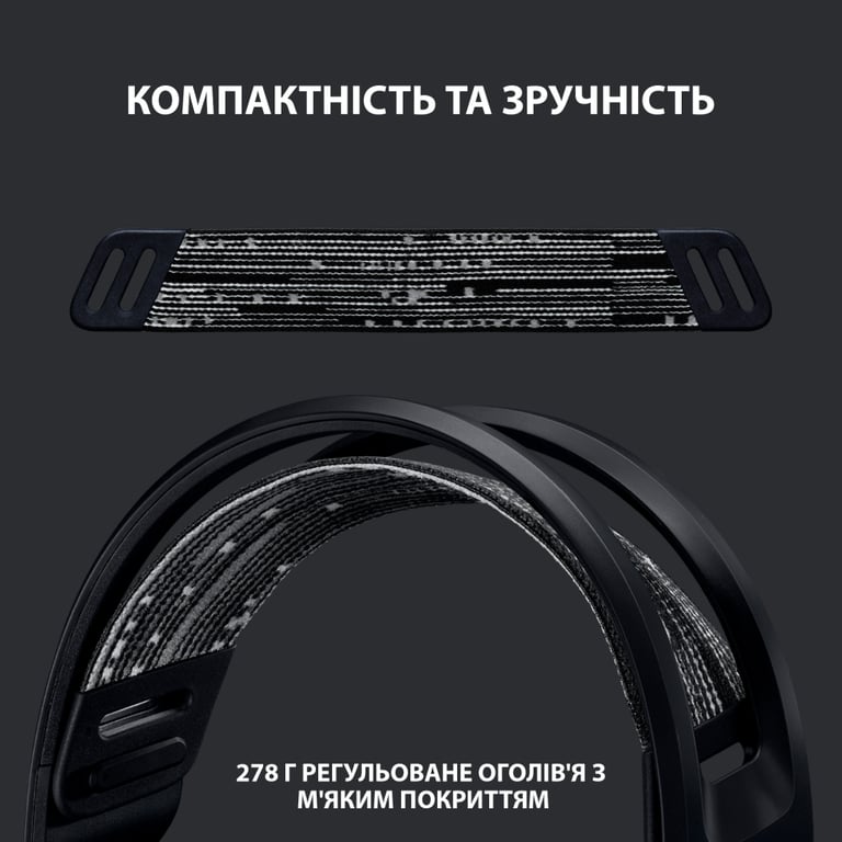 Навушники Logitech G733 Lightspeed Wireless RGB Gaming Headset Black (981-000864) - фото 2
