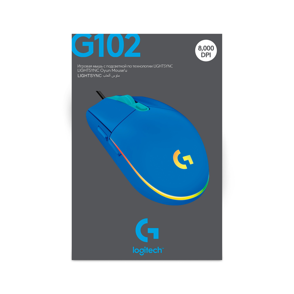 Мишка Logitech G102 Lightsync USB Blue (910-005801) - фото 10 Мишка Logitech G102 Lightsync USB Blue (910-005801) - фото 10