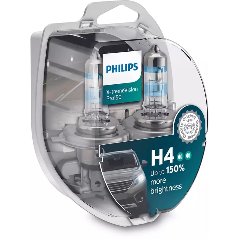 Автолампа Philips H4 X-treme VISION PRO +150%, 3700K, 2шт/блістер (12342XVPS2) - фото 1