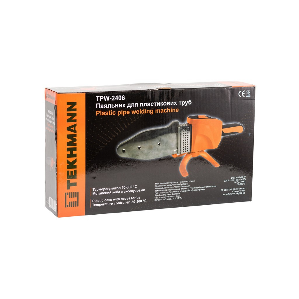 Паяльник для пластикових труб Tekhmann для труб TPW-2406 (846737) - фото 6 Паяльник для пластикових труб Tekhmann для труб TPW-2406 (846737) - фото 6
