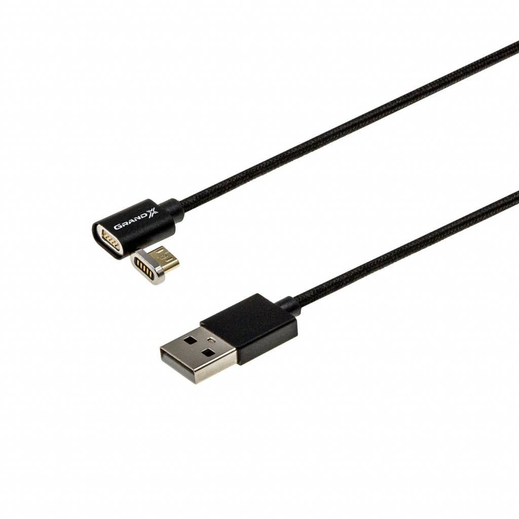 Дата кабель USB 2.0 AM to Micro 5P 1.0m Magnet Grand-X (MG-01M) - фото 2 Дата кабель USB 2.0 AM to Micro 5P 1.0m Magnet Grand-X (MG-01M) - фото 2