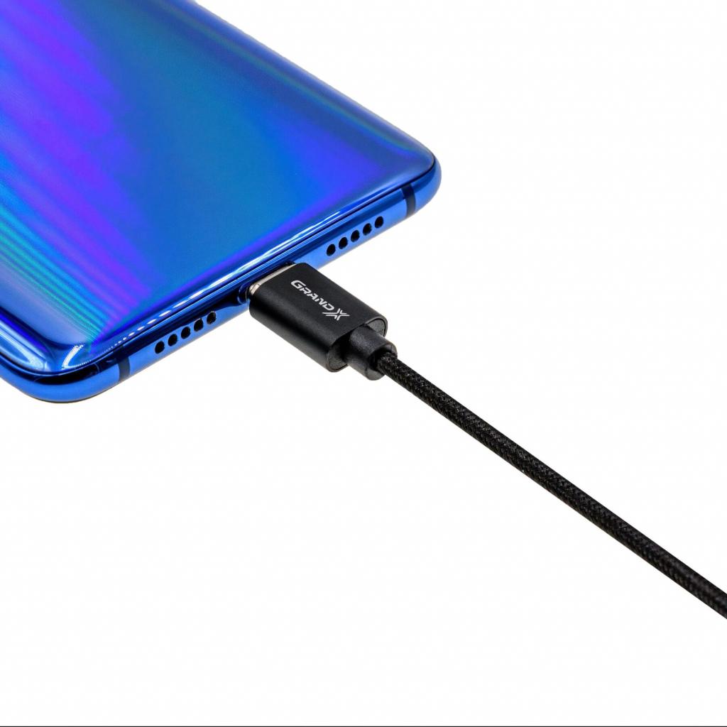Дата кабель USB 2.0 AM to Micro 5P 1.0m Magnet Grand-X (MG-01M) - фото 4 Дата кабель USB 2.0 AM to Micro 5P 1.0m Magnet Grand-X (MG-01M) - фото 4