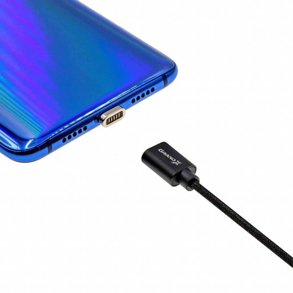 Дата кабель USB 2.0 AM to Micro 5P 1.0m Magnet Grand-X (MG-01M) - фото 5 Дата кабель USB 2.0 AM to Micro 5P 1.0m Magnet Grand-X (MG-01M) - фото 5