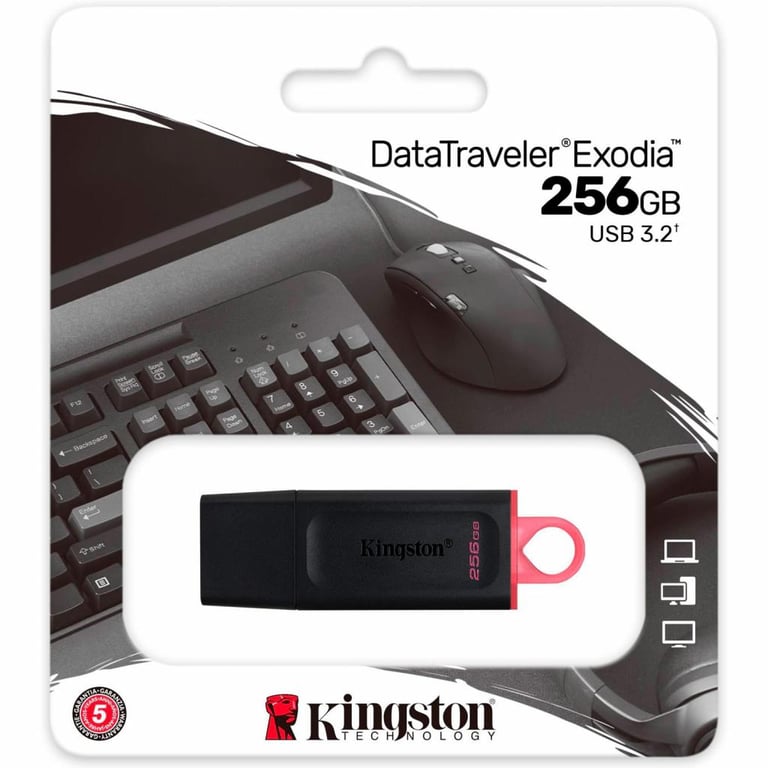 USB флеш накопичувач Kingston 256GB DataTraveler Exodia Black/Pink USB 3.2 (DTX/256GB) - фото 6