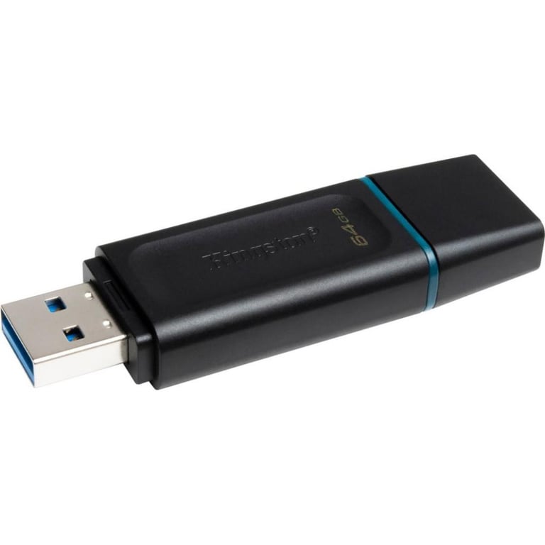 USB флеш накопичувач Kingston 64GB DataTraveler Exodia Black/Teal USB 3.2 (DTX/64GB) - фото 4