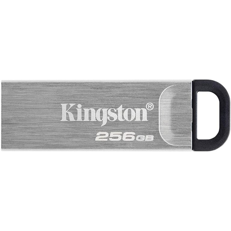 USB флеш накопичувач Kingston 256GB DT Kyson Silver/Black USB 3.2 (DTKN/256GB) - фото 1
