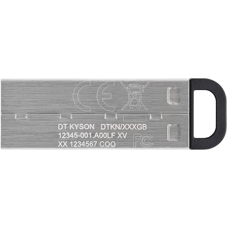 USB флеш накопичувач Kingston 256GB DT Kyson Silver/Black USB 3.2 (DTKN/256GB) - фото 3